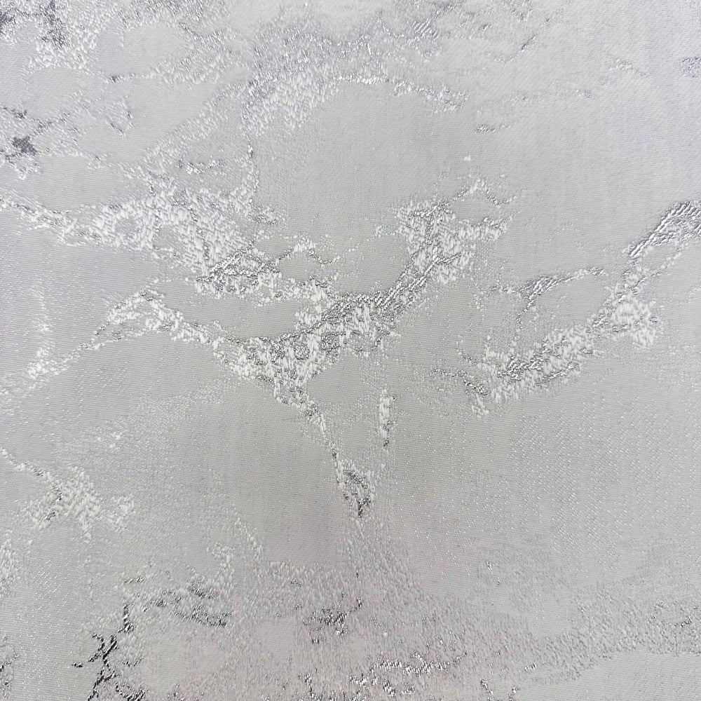 Dazzle Marble Silver White by Europatex Fabric Dazzle 100% Polyester 118.00 inches - Fabric Carolina -