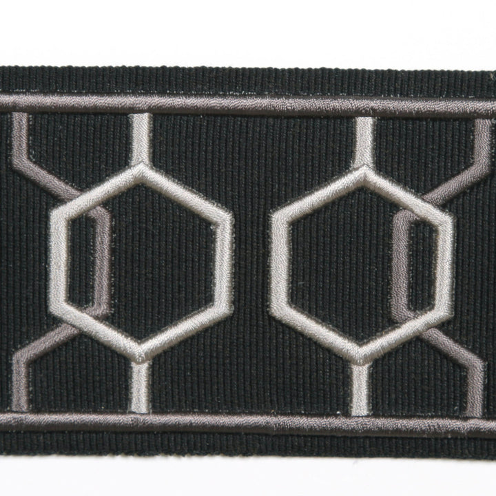 Dimensions Midnight by Europatex Fabric Crest & Dimensions 100% Polyester 2.90 inches - Fabric Carolina -