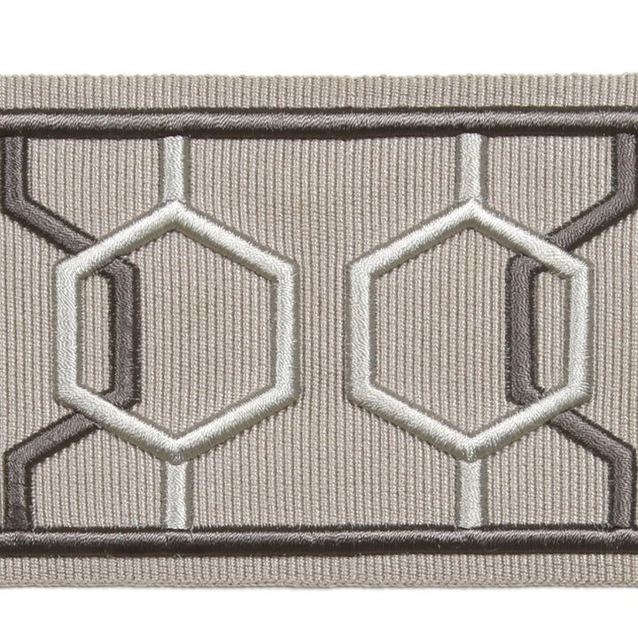 Dimensions Mink by Europatex Fabric Crest & Dimensions 100% Polyester 2.90 inches - Fabric Carolina -