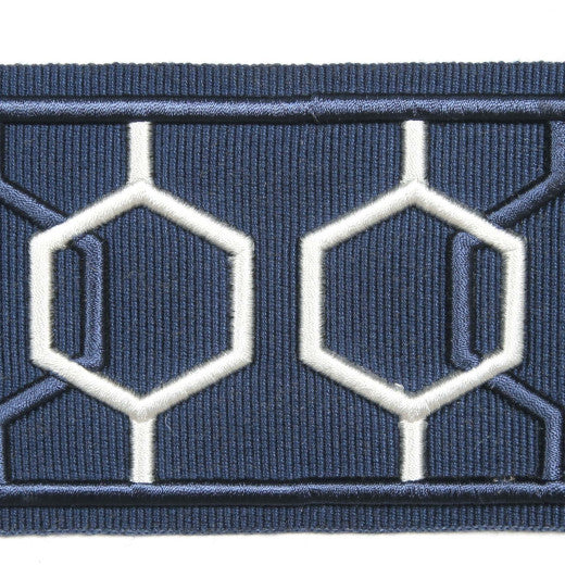Dimension - Navy by Europatex Fabric Dimension  China See Sample Horizontal: N/A and Vertical: N/A 2.90 inches  - Fabric Carolina -