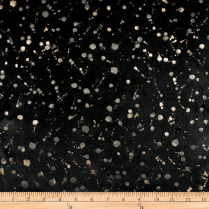 Embellished Dott Black by Europatex Fabric