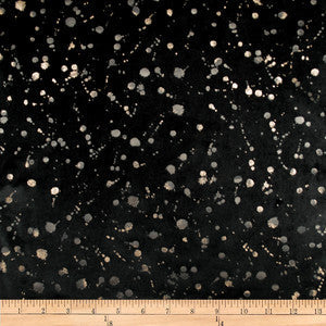 Embellished Dott Black by Europatex Fabric