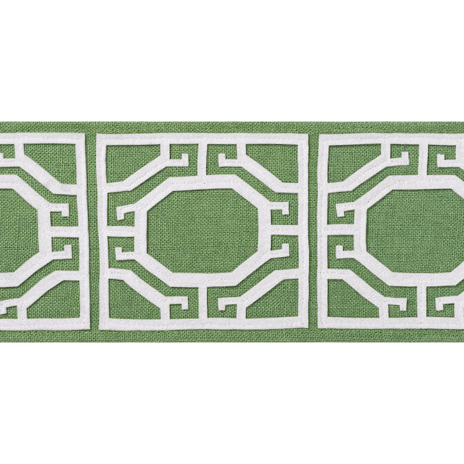 Gate Applique Tape Kelly E12001 by Thibaut Fabric Thibaut Fabric Gate Applique Tape Kelly E12001Fabric Tapes & Trims Volume 1 80% Linen, 20% Polyester INDIA </p><p>Repeat: V: 4.12 3.87 - Fabric Carolina -