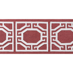 Gate Applique Tape Cranberry E12006 by Thibaut Fabric