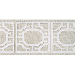 Gate Applique Tape Linen E12008 by Thibaut Fabric
