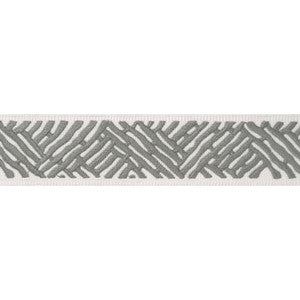 Cobble Hill Tape Platinum E12019 by Thibaut Fabric