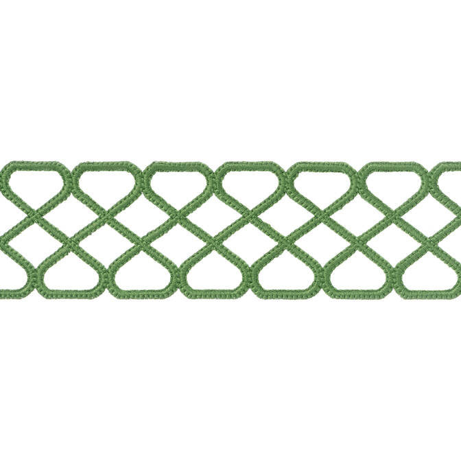 Ripley Applique Kelly E12021 by Thibaut Fabric Thibaut Fabric Ripley Applique Kelly E12021Fabric Tapes & Trims Volume 1 100% Polyester INDIA </p><p>Repeat: V: 1.37 2.5 - Fabric Carolina -