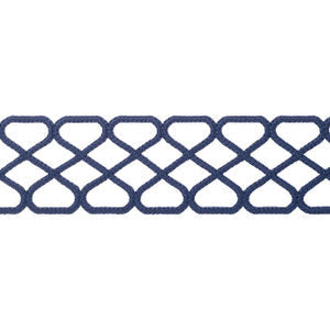 Ripley Applique Navy E12025 by Thibaut Fabric