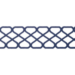 Ripley Applique Navy E12025 by Thibaut Fabric
