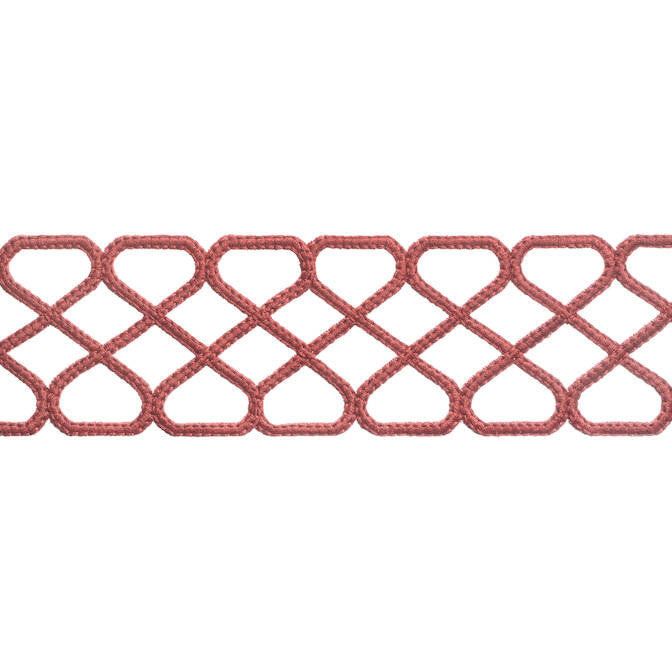 Ripley Applique Cranberry E12026 by Thibaut Fabric Thibaut Fabric Ripley Applique Cranberry E12026Fabric Tapes & Trims Volume 1 100% Polyester INDIA </p><p>Repeat: V: 1.37 2.5 - Fabric Carolina -