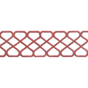 Ripley Applique Cranberry E12026 by Thibaut Fabric
