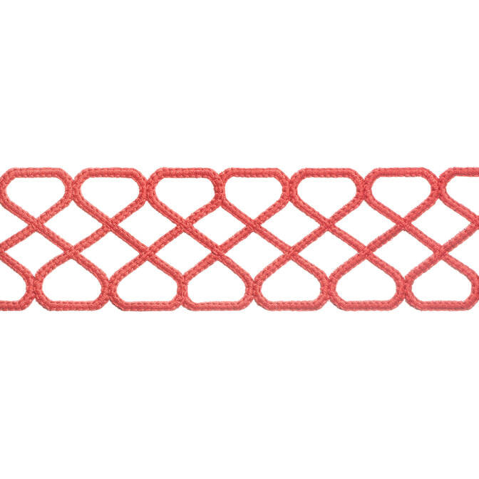 Ripley Applique Coral E12027 by Thibaut Fabric Thibaut Fabric Ripley Applique Coral E12027Fabric Tapes & Trims Volume 1 100% Polyester INDIA </p><p>Repeat: V: 1.37 2.5 - Fabric Carolina -