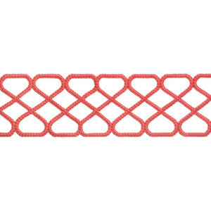 Ripley Applique Coral E12027 by Thibaut Fabric
