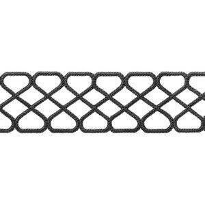 Ripley Applique Onyx E12030 by Thibaut Fabric