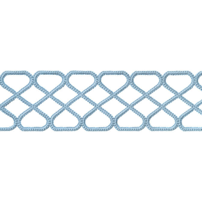 Ripley Applique Sky E12033 by Thibaut Fabric Thibaut Fabric Ripley Applique Sky E12033Fabric Tapes & Trims Volume 1 100% Polyester INDIA </p><p>Repeat: V: 1.37 2.5 - Fabric Carolina -