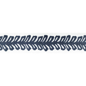 Lenox Tape Navy E12038 by Thibaut Fabric