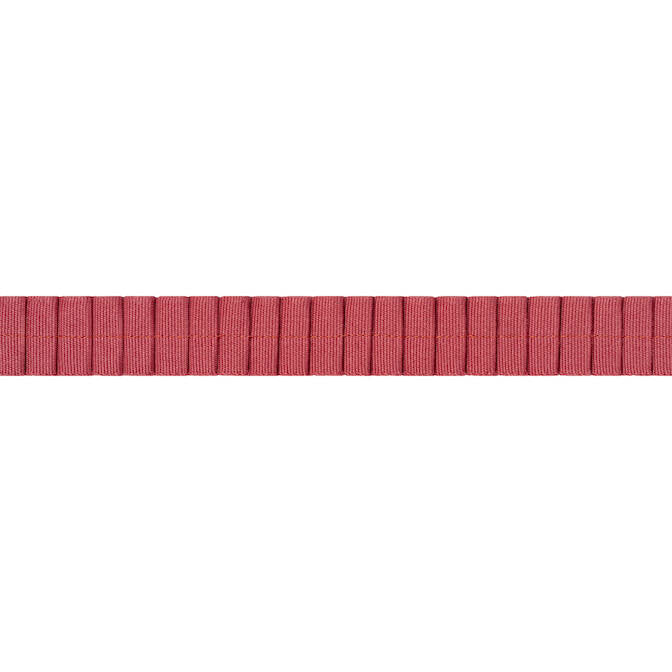 Pleated Tape Cranberry E12065 by Thibaut Fabric Thibaut Fabric Pleated Tape Cranberry E12065Fabric Tapes & Trims Volume 1 100% Cotton INDIA </p><p>Repeat: V: 0.37 0.87 - Fabric Carolina -