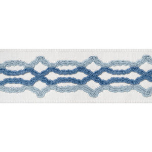 Hartney Tape Sky and Bermuda E12087 by Thibaut Fabric