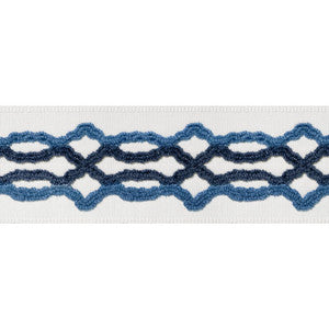 Hartney Tape Bermuda and Navy E12089 by Thibaut Fabric