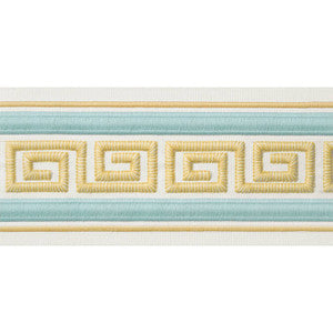 Avenue Tape Mist and Sunshine E12111 by Thibaut Fabric