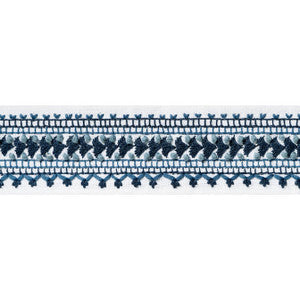 Norway Tape Navy E12114 by Thibaut Fabric