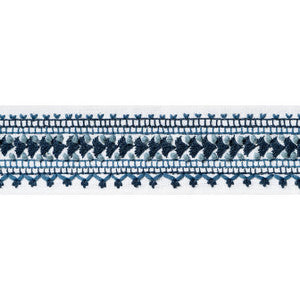 Norway Tape Navy E12114 by Thibaut Fabric