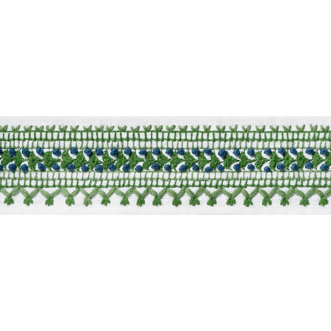 Norway Tape Kelly E12117 by Thibaut Fabric Thibaut Fabric Norway Tape Kelly E12117Fabric Tapes & Trims Volume 2 70% Cotton, 30% Poly INDIA </p><p>Repeat: V: 0.38 2.375 - Fabric Carolina -