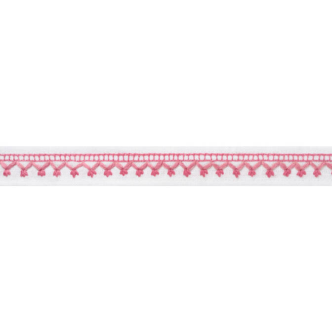 Brigette Tape Peony E12118 by Thibaut Fabric Thibaut Fabric Brigette Tape Peony E12118Fabric Tapes & Trims Volume 2 70% Cotton, 30% Poly INDIA </p><p>Repeat: V: 0.5 1 - Fabric Carolina -