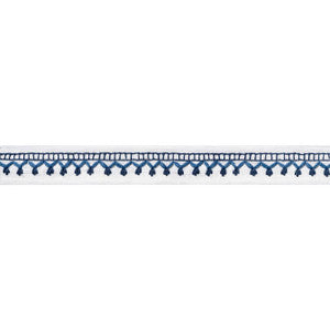 Brigette Tape Navy E12119 by Thibaut Fabric