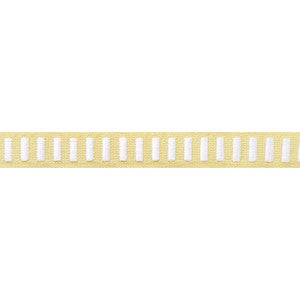 Dash Tape White on Sunshine E12125 by Thibaut Fabric