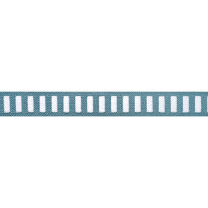 Dash Tape White on Ocean E12131 by Thibaut Fabric