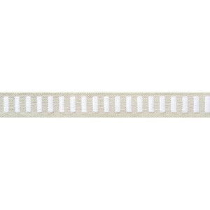 Dash Tape White on Linen E12135 by Thibaut Fabric