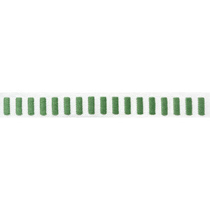 Dash Tape Kelly on White E12137 by Thibaut Fabric