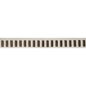 Dash Tape Chocolate on Linen E12138 by Thibaut Fabric