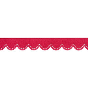 Pippa Tape Poppy E12147 by Thibaut Fabric