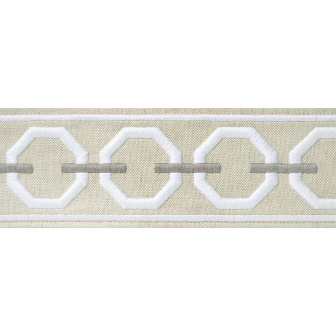 Katonah Tape Linen and Nickel E12170 by Thibaut Fabric Thibaut Fabric Katonah Tape Linen and Nickel E12170Fabric Tapes & Trims Volume 2 54% Cotton, 36% Linen, 10% Poly INDIA </p><p>Repeat: V: 2.25 3 - Fabric Carolina -