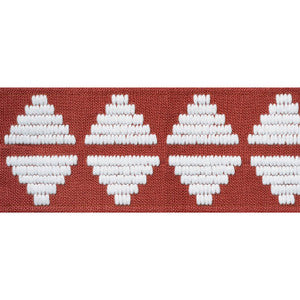 King'S Point Tape Ruby E12172 by Thibaut Fabric