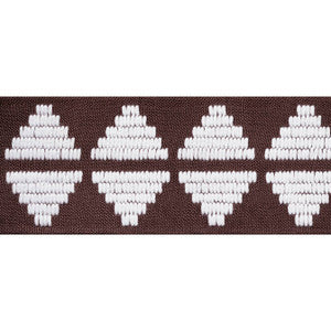 King'S Point Tape Chocolate E12175 by Thibaut Fabric