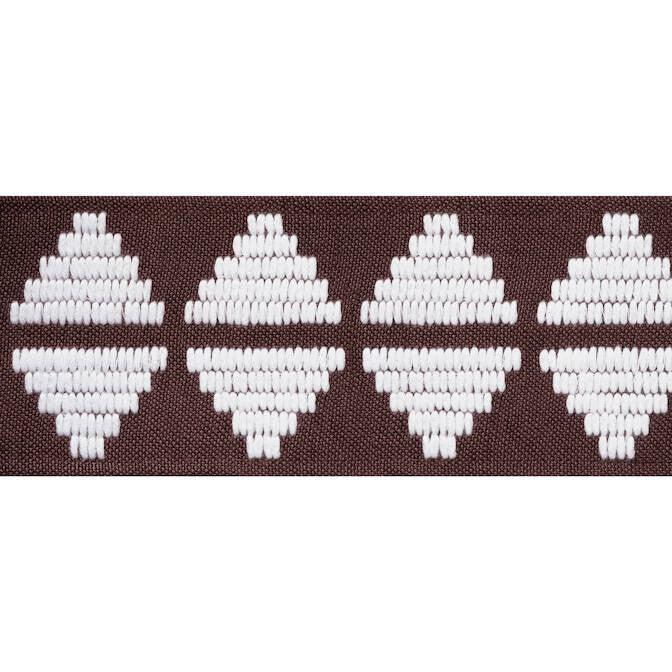 King'S Point Tape Chocolate E12175 by Thibaut Fabric Thibaut Fabric King'S Point Tape Chocolate E12175Fabric Tapes & Trims Volume 2 44% Poly, 32% Linen, 24%Cotton INDIA </p><p>Repeat: V: 2.13 3.25 - Fabric Carolina -