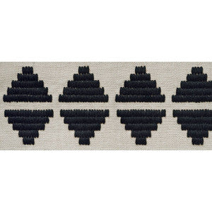 King'S Point Tape Onyx E12176 by Thibaut Fabric