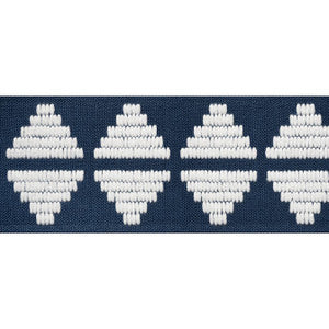 King'S Point Tape Navy E12179 by Thibaut Fabric