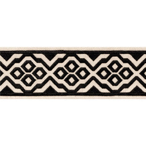 Belinda Tape Onyx E12186 by Thibaut Fabric