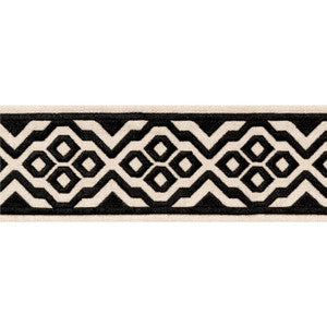 Belinda Tape Onyx E12186 by Thibaut Fabric