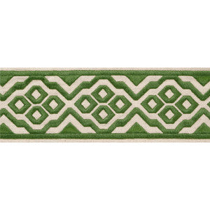 Belinda Tape Fern E12189 by Thibaut Fabric