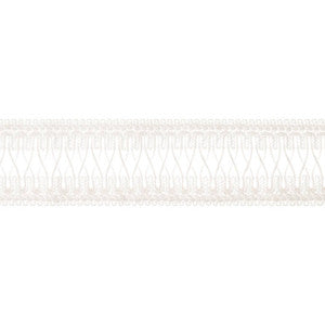 Cecily Tape Snow White E12195 by Thibaut Fabric