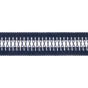 Cecily Tape Navy E12206 by Thibaut Fabric