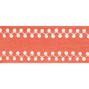 Perla Tape Coral E12220 by Thibaut Fabric