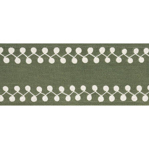 Perla Tape Juniper E12223 by Thibaut Fabric