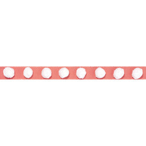 Pom Pom Tape Coral E12248 by Thibaut Fabric