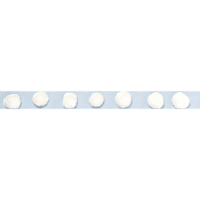 Pom Pom Tape Powder E12250 by Thibaut Fabric Thibaut Fabric Pom Pom Tape Powder E12250Fabric Tapes & Trims Volume 3 100% Cotton INDIA </p><p>Repeat: V: 2 1.25 - Fabric Carolina -